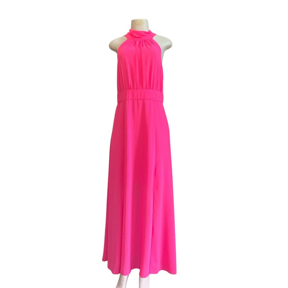 Eliza J Womens Pink Halter-Style Dress Size 12